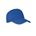 Baseball-cap-met-gespsluiting-RPET-polyester-210-gm-bedrukken-blauw