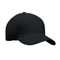 Baseball-pet-met-gesp-Geborsteld-twill-katoen-260-gm-bedrukken-zwart