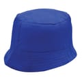 Zonnehoedje-one-size-Unisex-Katoen-bedrukken-blauw