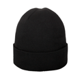 Beanie-met-full-color-label-RPET-bedrukken-zwart