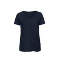 BC-Inspire-V-hals-T-shirt-Dames-Biologisch-katoen-140-gm-bedrukken-navy