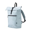 Roll-top-rugtas-RPET-polyester-27-x-59-cm-20-liter-bedrukken-lichtblauw