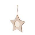 Kerstdecoratie-Hout-Kerstster-met-fotolijstje-bedrukken-beige