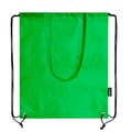Rugzakje-met-trekkoord-en-draaghengsels-210T-RPET-polyester-bedrukken-groen