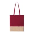 Katoenen-tote-bag-met-jute-onderkant-38-x-42-cm-120-gm-bedrukken-bordeauxrood