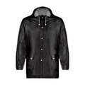PVC-regenjas-met-capuchon-bedrukken-zwart