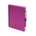 Spiraalgebonden-notitieboek-met-balpen-Gerecycled-karton-70-vellen-bedrukken-roze