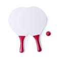 Beachball-rackets-met-bal-Hout-bedrukken-rood