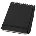 A6-hardcover-notitieblok-met-balpen-Gerecycled-kunststof-80-vellen-bedrukken-zwart
