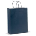 Papieren-tas-30-x-40-cm-Mat-bedrukken-donkerblauw