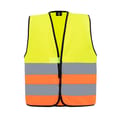 Veiligheidshesje-Hi-Vis-voor-kinderen-met-klittenband-bedrukken-geel-oranje