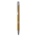 Balpen-met-zilveren-details-Gerecycled-aluminium-bedrukken-goud