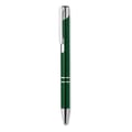 Balpen-met-zilveren-details-Gerecycled-aluminium-bedrukken-groen