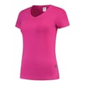 Tricorp-T-shirt-met-V-hals-Dames-Slim-fit-190-gm-bedrukken-pink