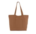 Kimood-katoenen-strandtas-met-buitenzak-37-x-35-cm-13-liter-bedrukken-washed-cinnamon