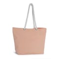 Kimood-strandtas-met-gevlochten-draaghengsels-Katoen-53-x-38-cm-31-liter-bedrukken-washed-lit-peach
