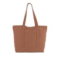 Kimood-katoenen-strandtas-met-voorvak-37-x-35-cm-13-liter-bedrukken-washed-russet