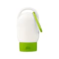 Zonnebrand-tube-SPF30-met-karabijnhaakje-bedrukken-lichtgroen