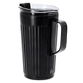 Metallic-thermosbeker-Gerecycled-RVS-350-ml-bedrukken-zwart