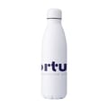Dubbelwandige-thermosfles-mat-Gerecycled-RVS-500-ml-bedrukken-wit