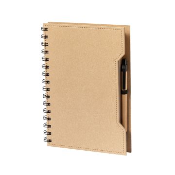 A5-notitieboek-met-memoblaadjes-en-balpen-Gerecycled-karton-80-vellen-bedrukken