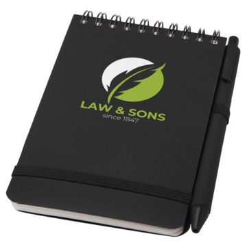 A6-hardcover-notitieblok-met-balpen-Gerecycled-kunststof-80-vellen-bedrukken