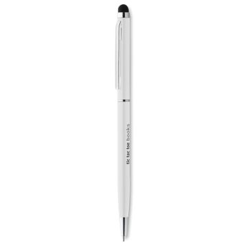 Balpen-met-styluspunt-Gerecycled-aluminium-bedrukken
