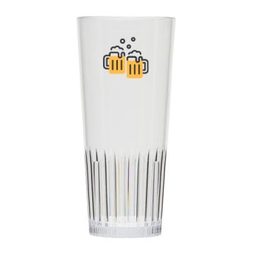 Bierglas-Ribbelglas-Kunststof-300-ml-bedrukken