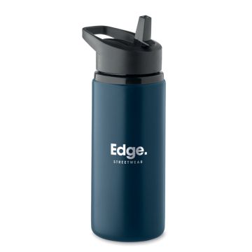 Drinkfles-met-rietje-Gerecycled-RVS-500-ml-bedrukken