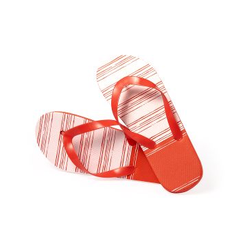 Gestreepte-teenslippers-met-PVC-bandjes-EVA-bedrukken