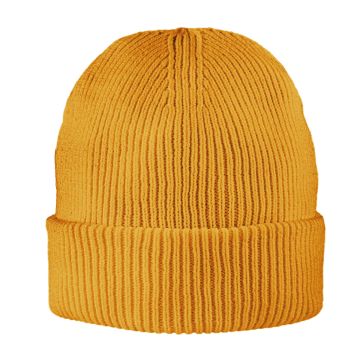 Kingcap-beanie-geribd-Met-omslagrand-Gerecycled-polyester-bedrukken