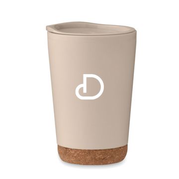 Kunststof-koffiebeker-met-schuifdeksel-Kurk-300-ml-bedrukken
