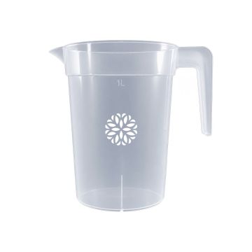 Kunststof-pitcher-1-liter-stapelbaar-bedrukken