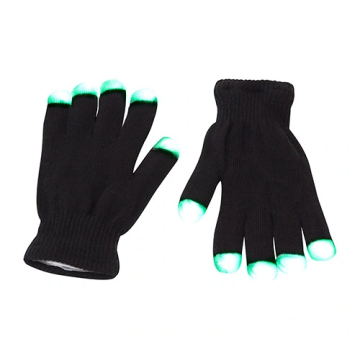 LED-handschoenen-zwart-Multicolor-bedrukken
