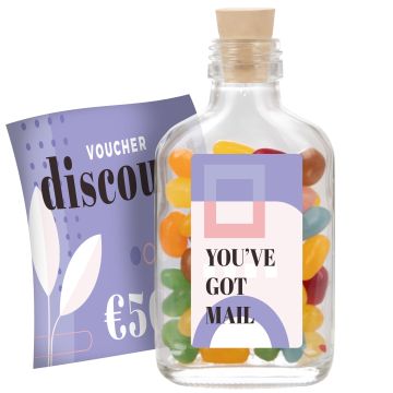 Message-in-a-bottle-Flesje-met-jellybeans-bedrukken