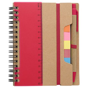 Notitieboek-klein-Gerecycled-papier-met-memoblaadjes-bedrukken