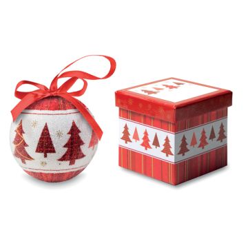 Parelmoer-kerstbal-met-geschenkdoosje-bedrukken