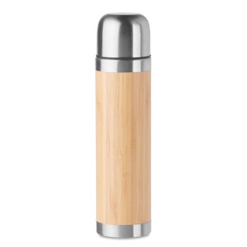 Thermosfles-bamboe-RVS-400-ml-bedrukken