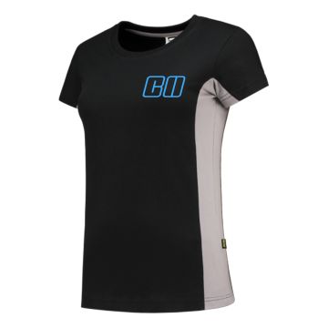 Tricorp-T-shirt-Bicolor-Dames-Katoen-190-gm-bedrukken