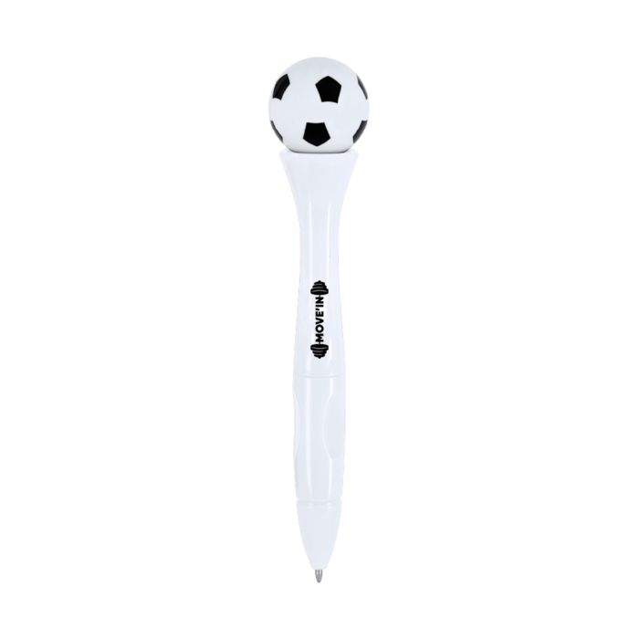 Antistress voetbal pen | Blauwe inkt