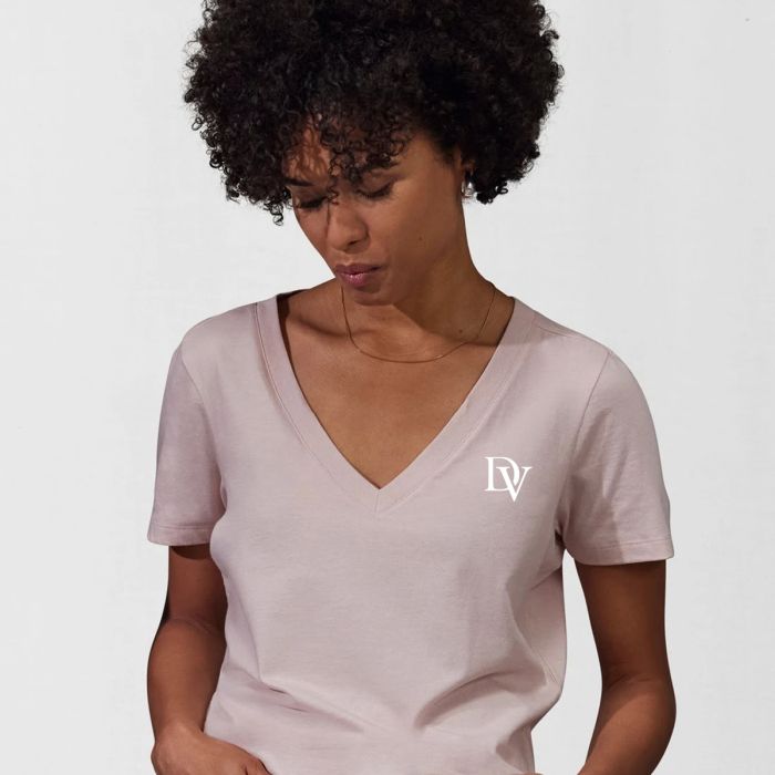 B&C #E150 dames T-shirt met V-hals | 145 g/m²