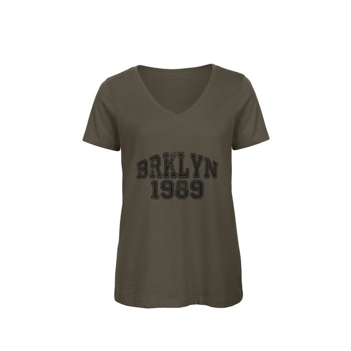 B&C Inspire V-hals T-shirt | Dames | Biologisch katoen | 140 g/m²
