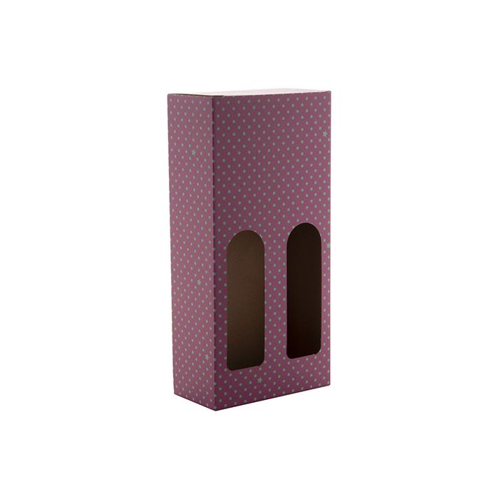 Custom made kartonnen wijnbox B | Voor 2 flessen | Wijndoos
