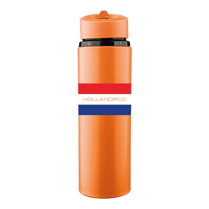 Drinkfles met rietje en drinktuit | Gerecycled RVS | 500 ml