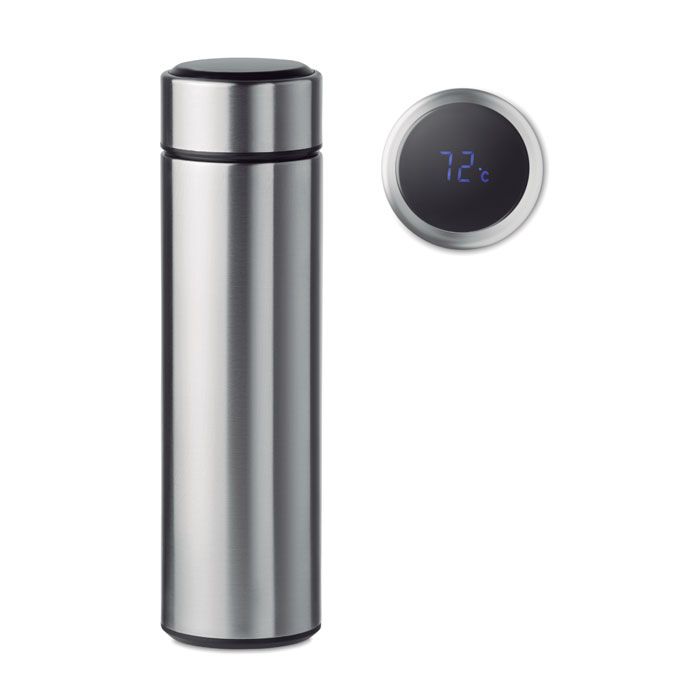 Dubbelwandige thermosfles met thermometer | 450 ml