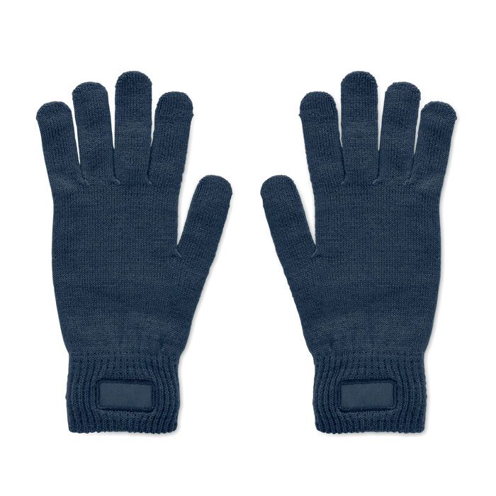 Gebreide RPET handschoenen met patch