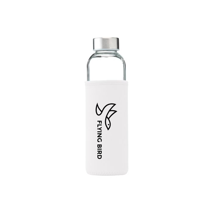 Glazen drinkfles met hoes | Neopreen | 500 ml