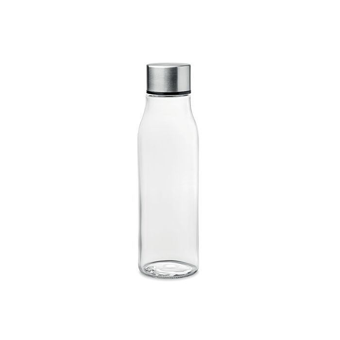 Glazen drinkfles | RVS dop | 500 ml