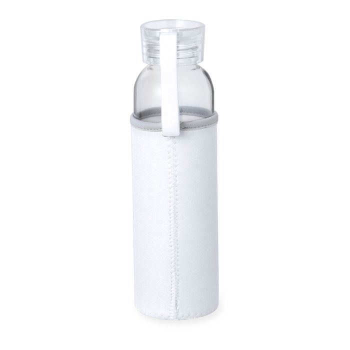Glazen waterfles met softshell hoes | 500 ml