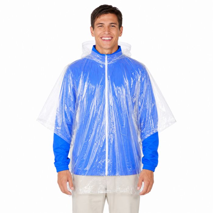 Goedkope wegwerp poncho | Transparant | Snelle levering